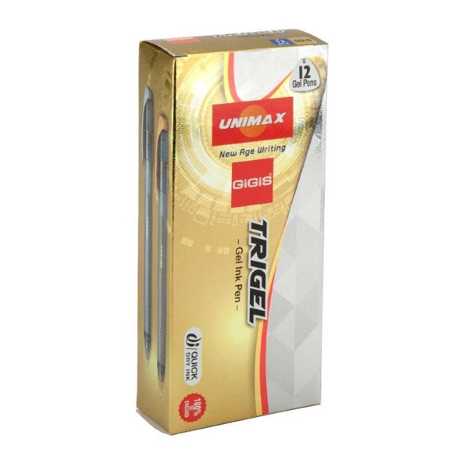 Ручка гелева Unimax Trigel-2 ux-131-35, золота