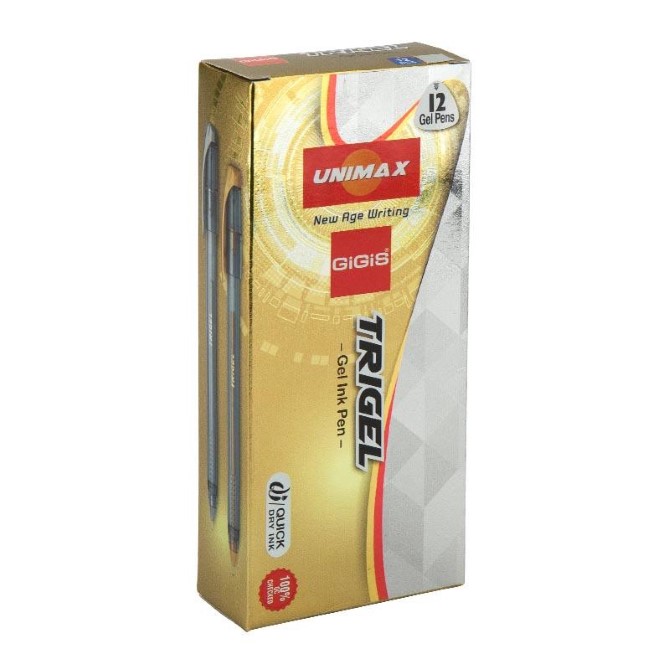Ручка гелева Unimax Trigel-2 ux-131-34, срібна
