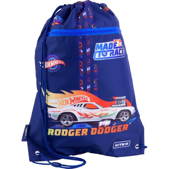 Сумка для взуття з кишенею Kite Education Hot Wheels HW21-601M-1
