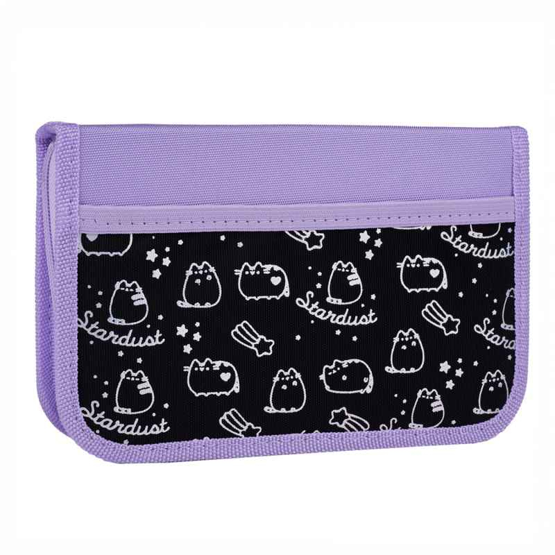 Пенал шкільний Yes Pusheen Shiny HP-04, 533628 одинарний з двома клапанами