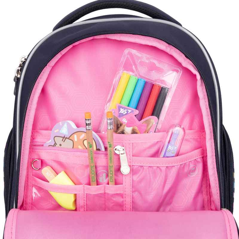 Рюкзак школьный полукаркасный YES S-84 Girls style, 552385