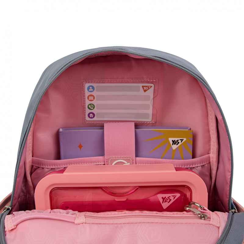Наповнений рюкзак YES Glamour Kitty S-104 зі шкільним приладдям