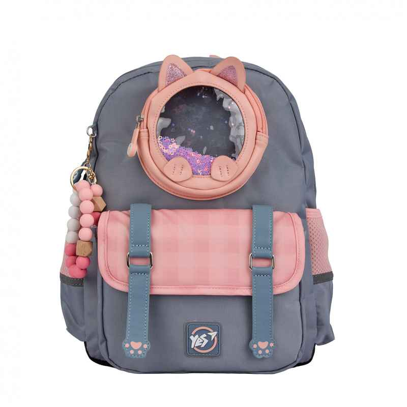 Рюкзак YES Glamour Kitty S-104 – вигляд спереду з котячим декором