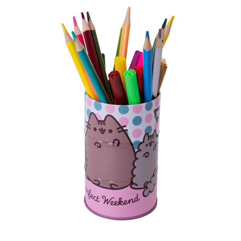 Стакан-підставка бочка Yes Pusheen 708099, метал