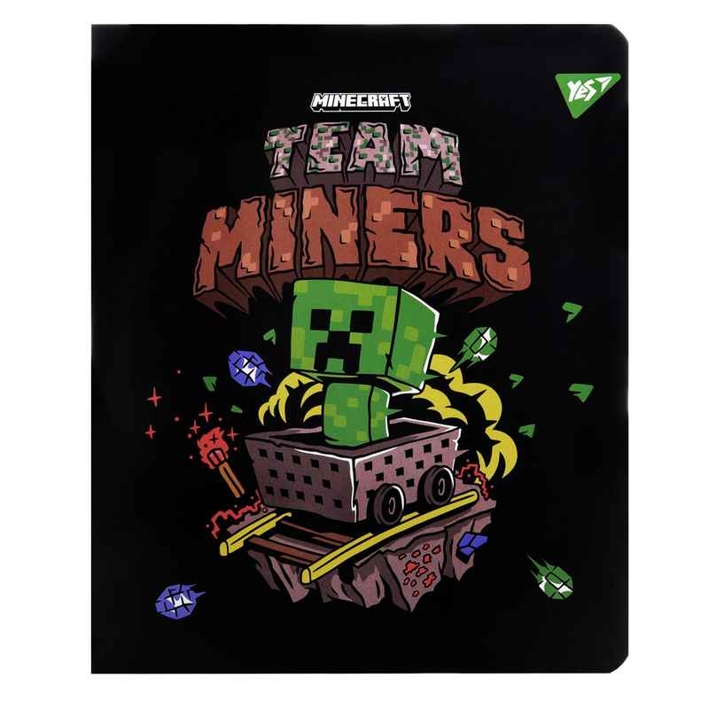 Зошит шкільний YES Minecraft. Team 767496, 12 аркушів клітинка