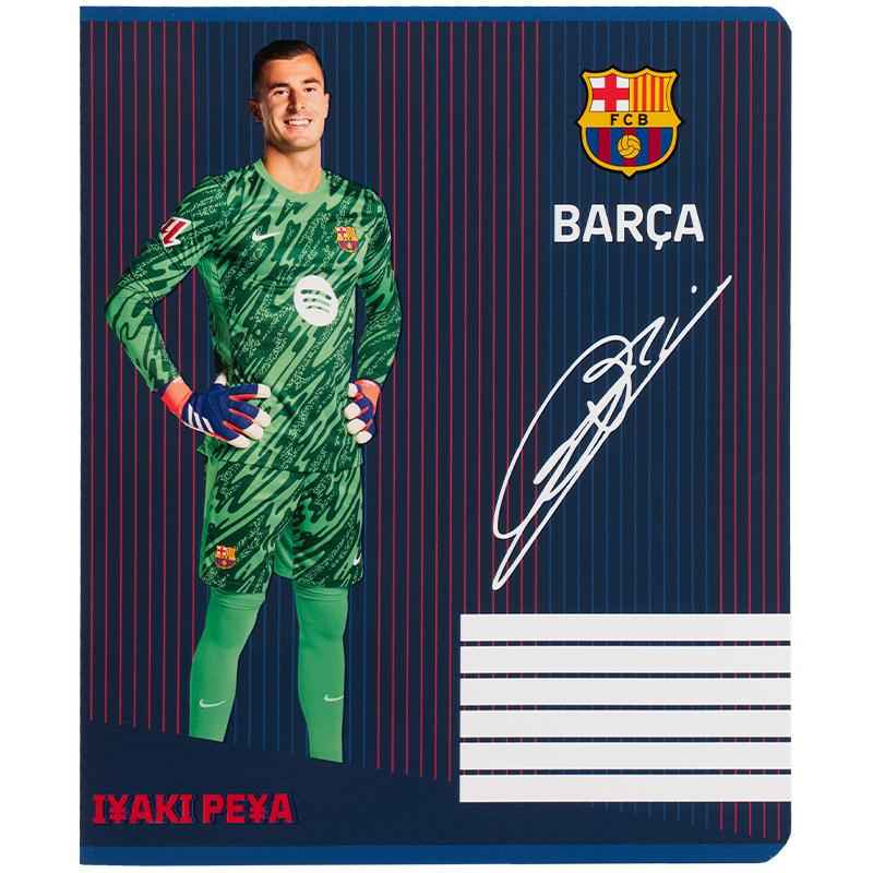 Зошит шкільний Kite FC Barcelona BC25-236, 18 аркушів, клітинка