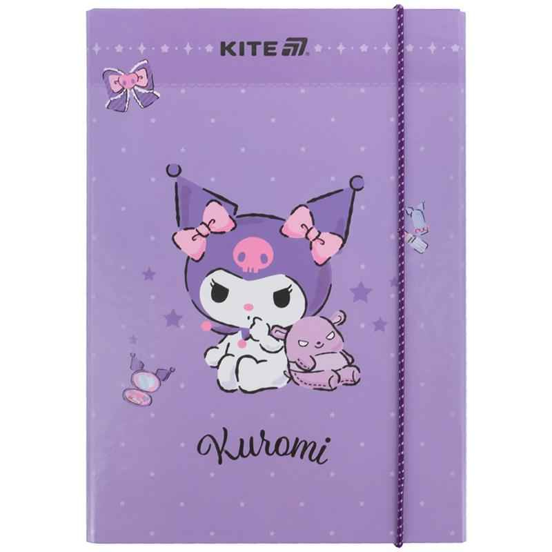 Папка для зошитів на гумці Kite Kuromi HK25-210-2, картон