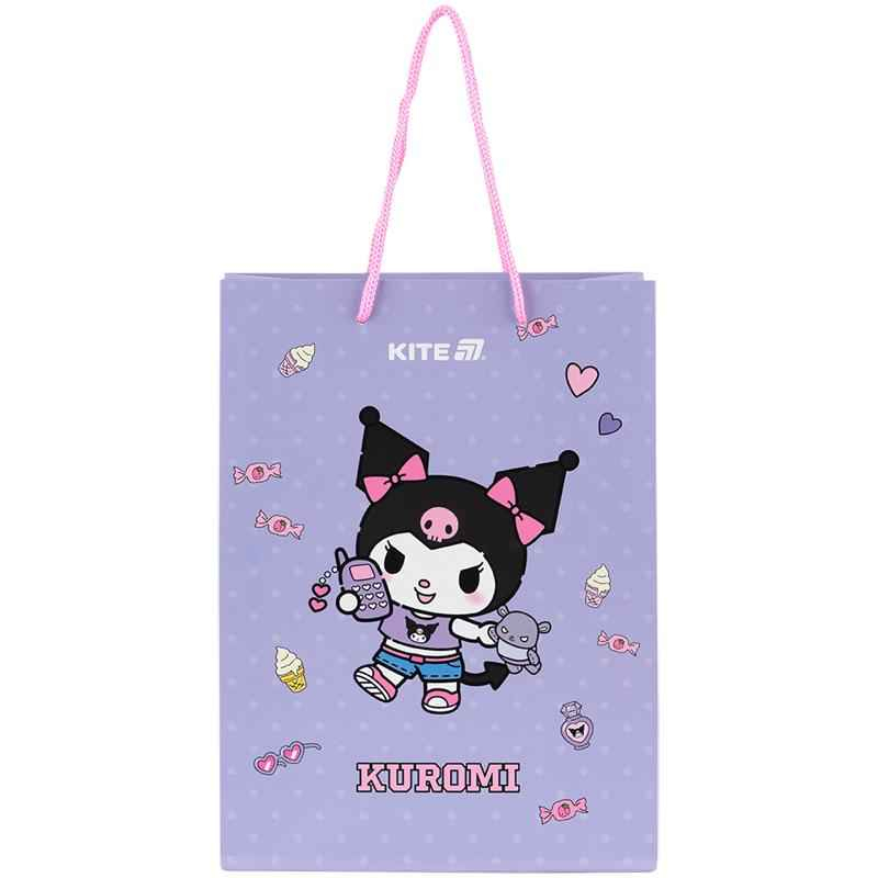 Пакет паперовий подарунковий Kite Kuromi HK25-265-2, 18х24см
