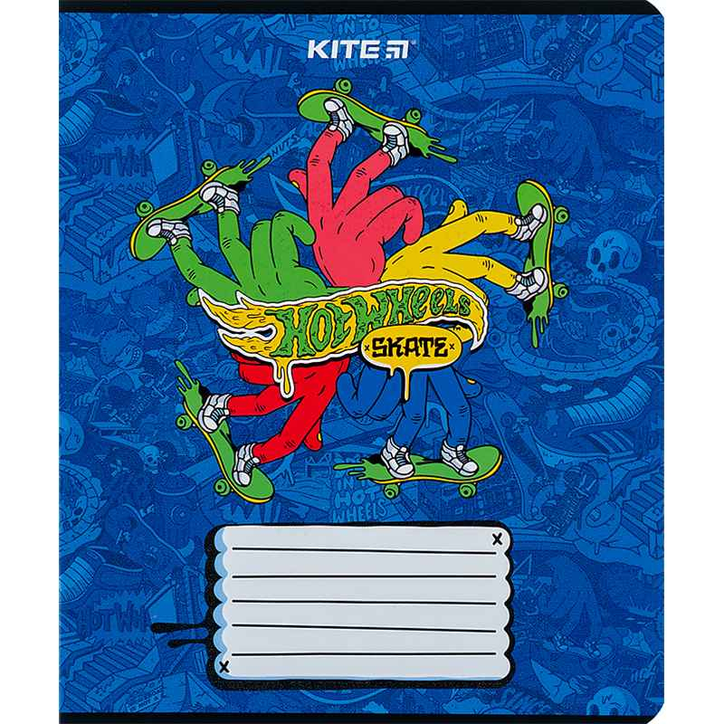 Зошит шкільний Kite Hot Wheels HW24-236, 18 аркушів, клітинка