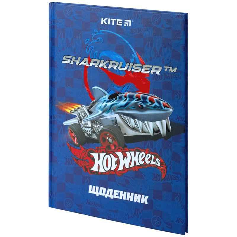 Щоденник шкільний Kite Hot Wheels HW24-262-1, тверда обкладинка