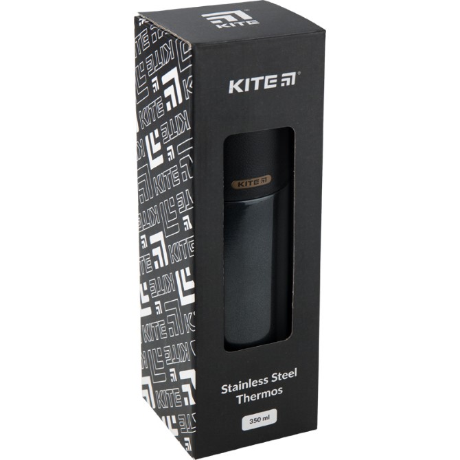 Термос Kite Pearl K19-302-01 чорний, 350 мл