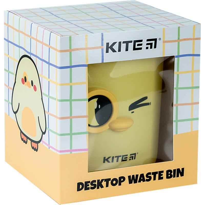 Настольный контейнер для мусора Kite K24-011-2, желтый