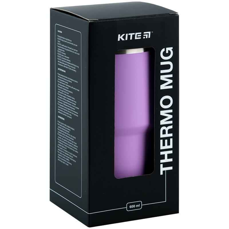 Термокружка Kite K24-1206-2, 600 мл, фіолетова