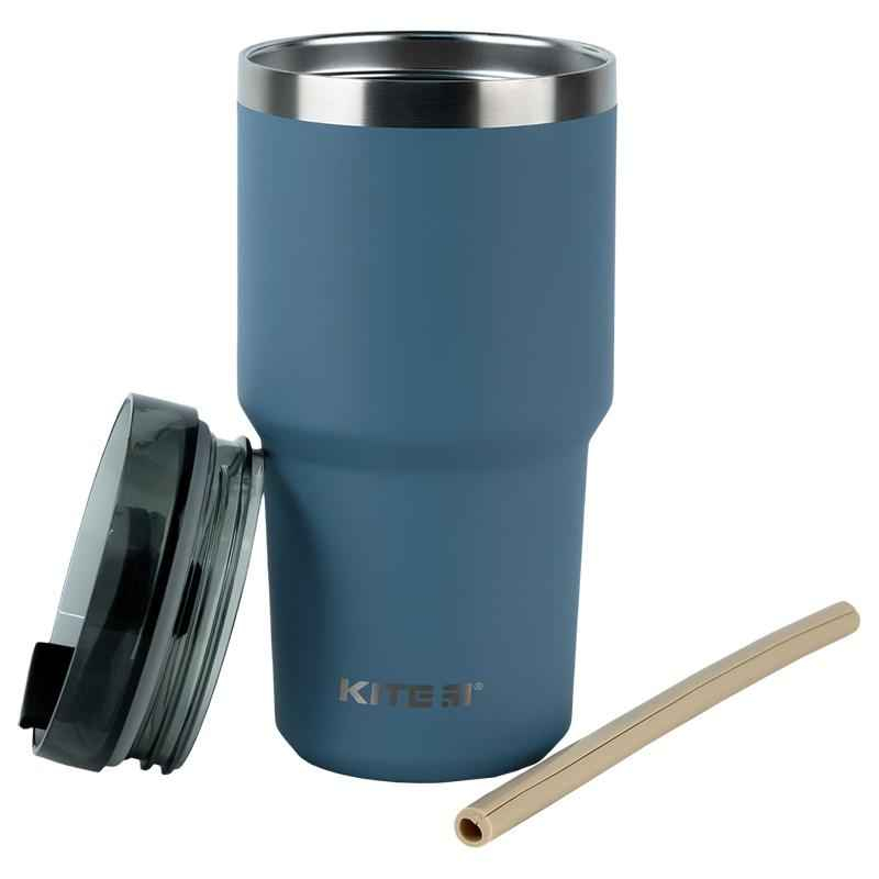 Термокружка Kite K24-1206-3, 600 мл, сіра