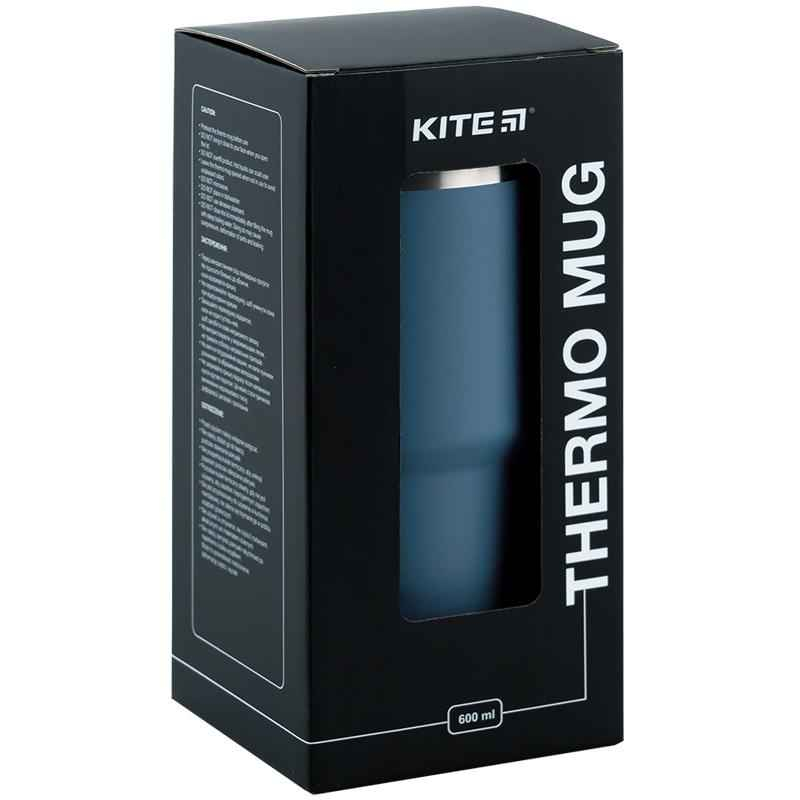 Термокружка Kite K24-1206-3, 600 мл, сіра