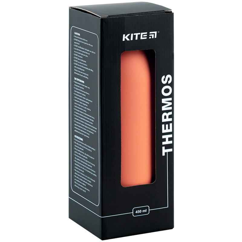 Термос Kite K24-1208-1, 450 мл, персиковий