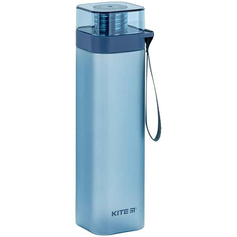 Пляшечка для води квадратна Kite K24-1210-1, 700 мл, синя