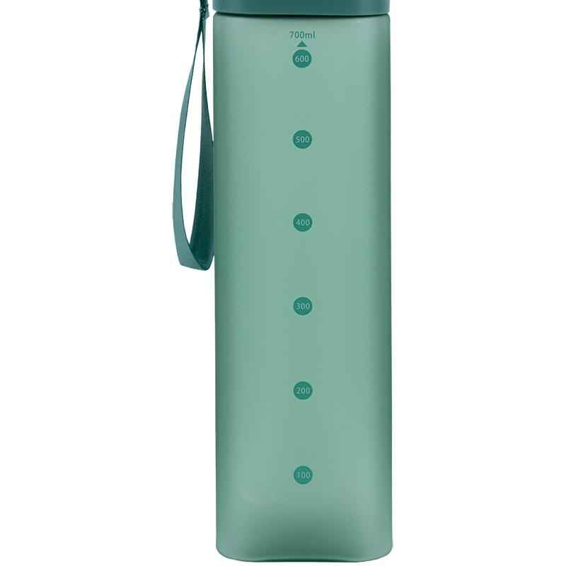 Пляшечка для води квадратна Kite K24-1210-2, 700 мл, зелена