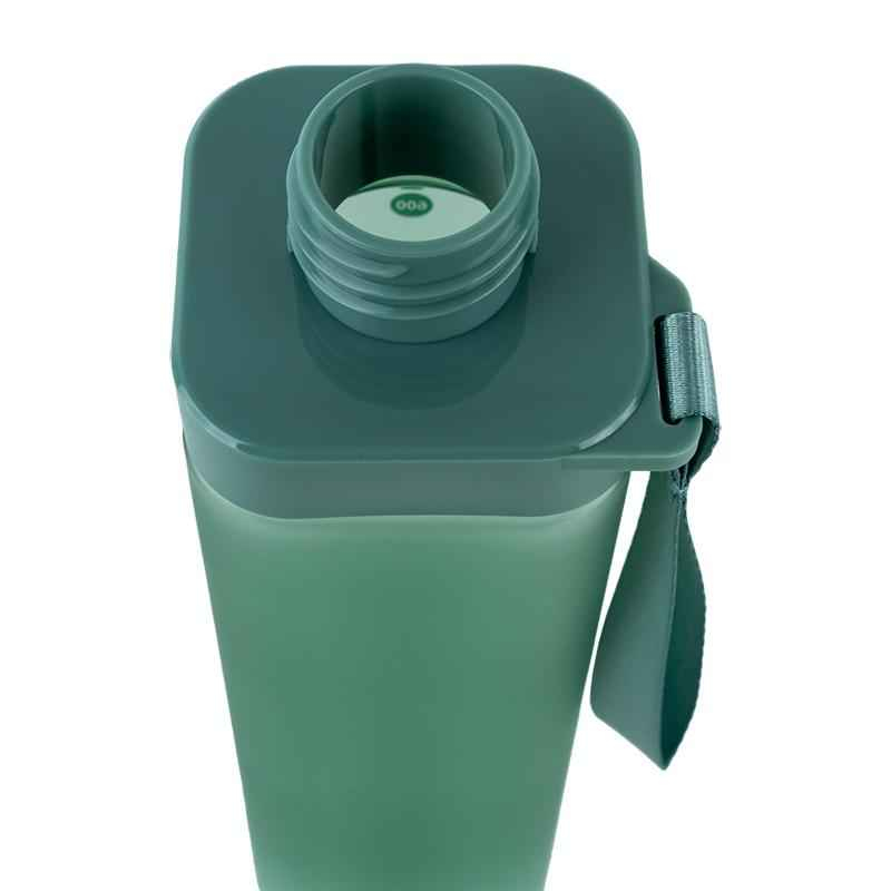 Пляшечка для води квадратна Kite K24-1210-2, 700 мл, зелена
