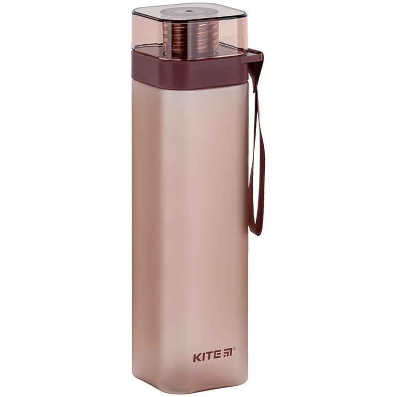 Пляшечка для води квадратна Kite K24-1210-3, 700 мл, бордова