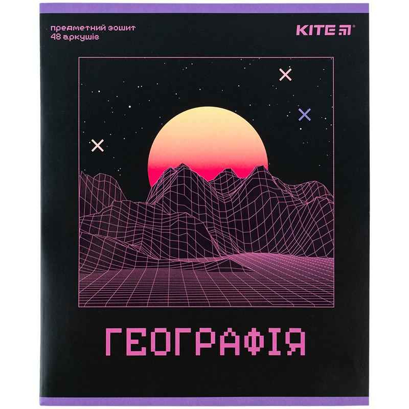 Зошит предметний Kite Neo K24-240-13, 48 аркушів, клітинка, географія