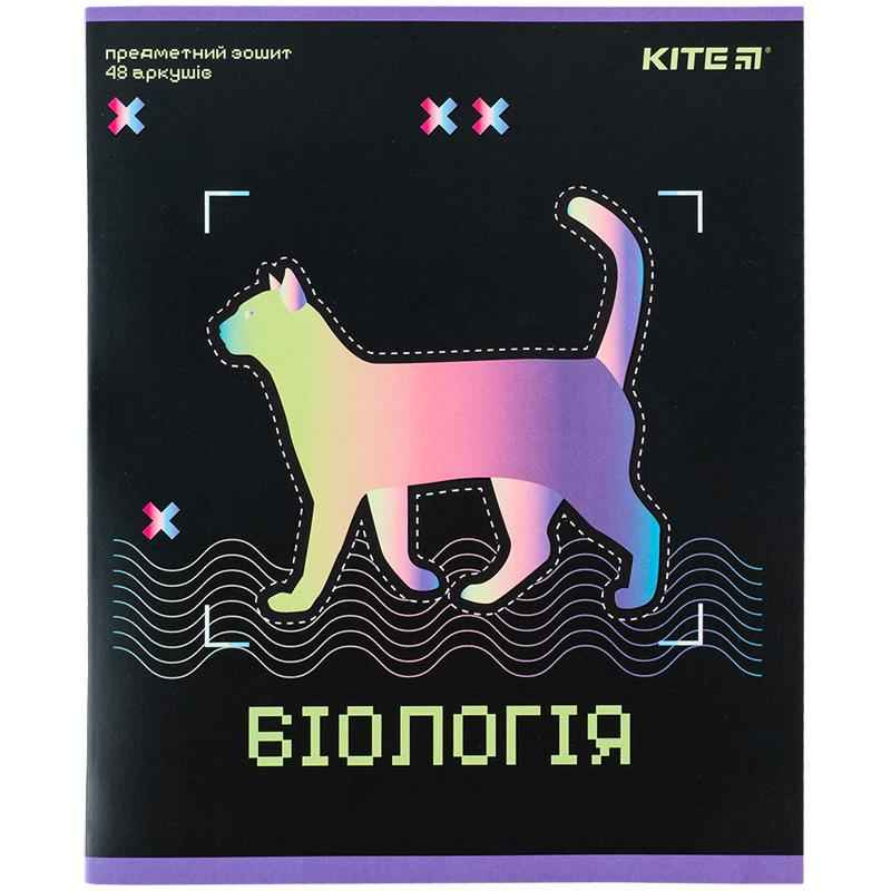 Зошит предметний Kite Neo K24-240-9, 48 аркушів, клітинка, біологія
