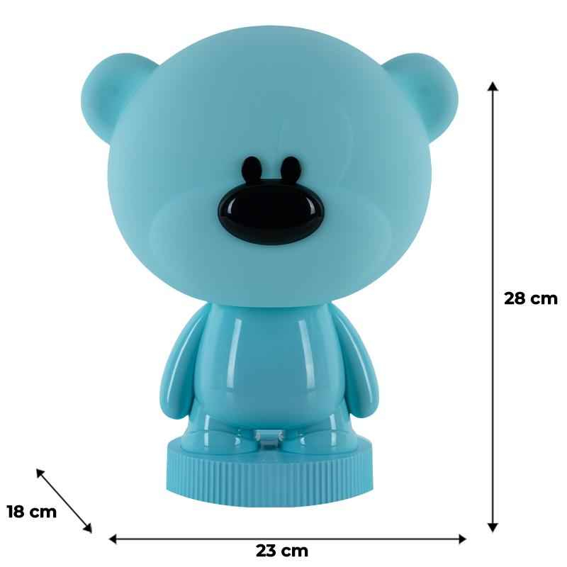 Світильник-нічник LED з акумулятором Bear Kite K24-490-2-3, блакитний