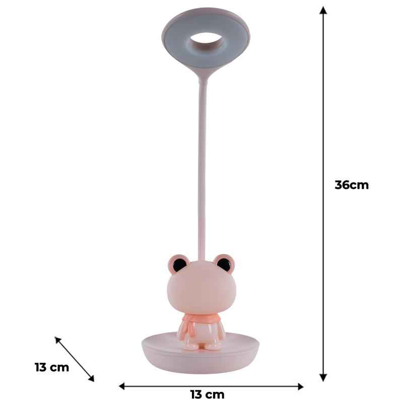 Настольная лампа LED с аккумулятором Froggy Kite K24-492-3-2, розовый