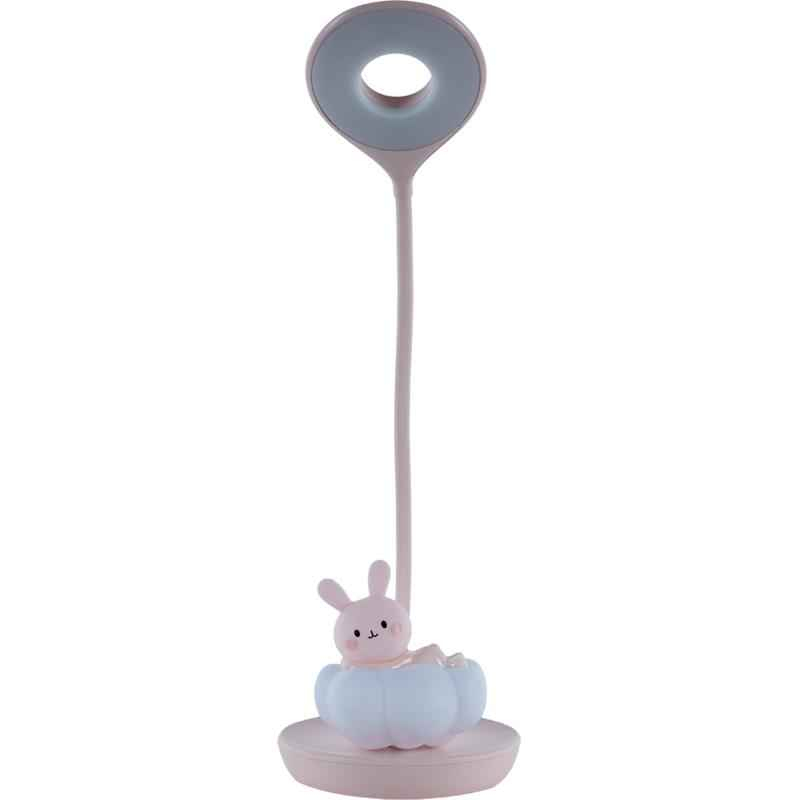 Настільна лампа LED з акумулятором Cloudy Bunny Kite K24-493-1-2, рожевий