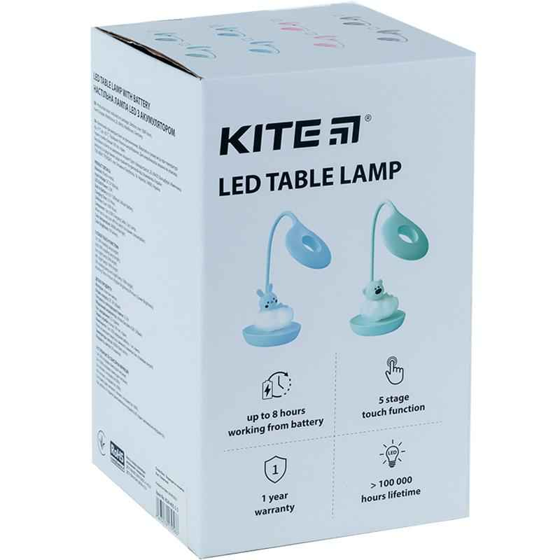 Настільна лампа LED з акумулятором Cloudy Bunny Kite K24-493-1-2, рожевий
