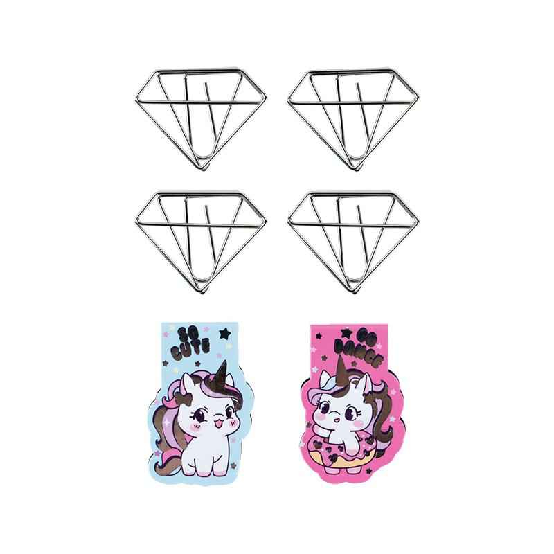 Набір магнітних закладок з фігурними скріпками Kite Diamond K24-495-1