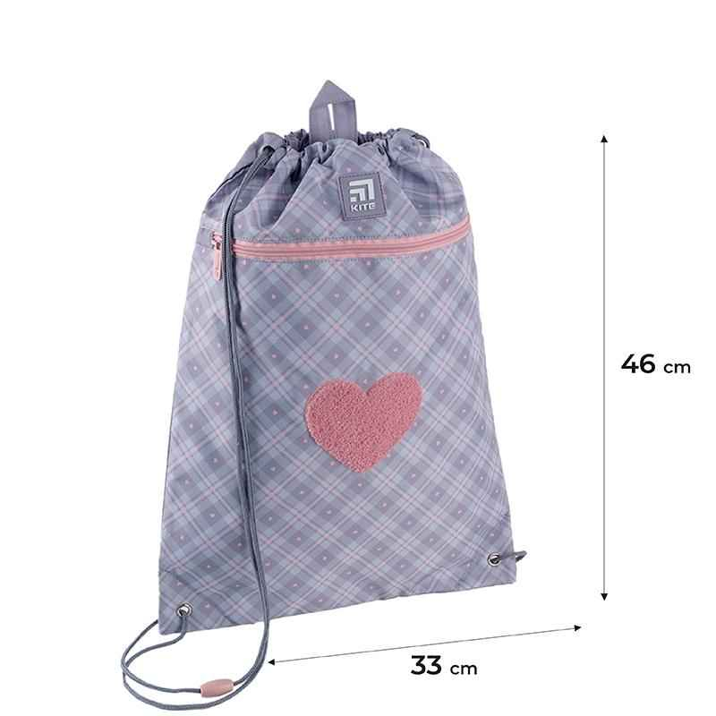 Сумка для взуття Kite Fluffy Heart K24-601M-23