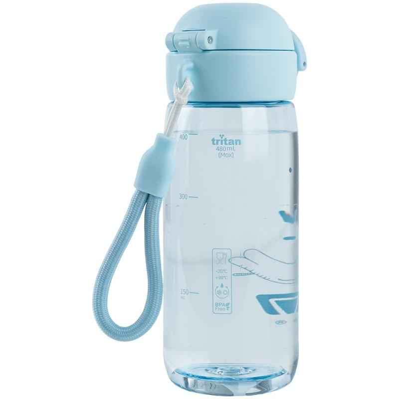 Пляшечка для води Kite K25-1236-2, 480 мл, блакитна