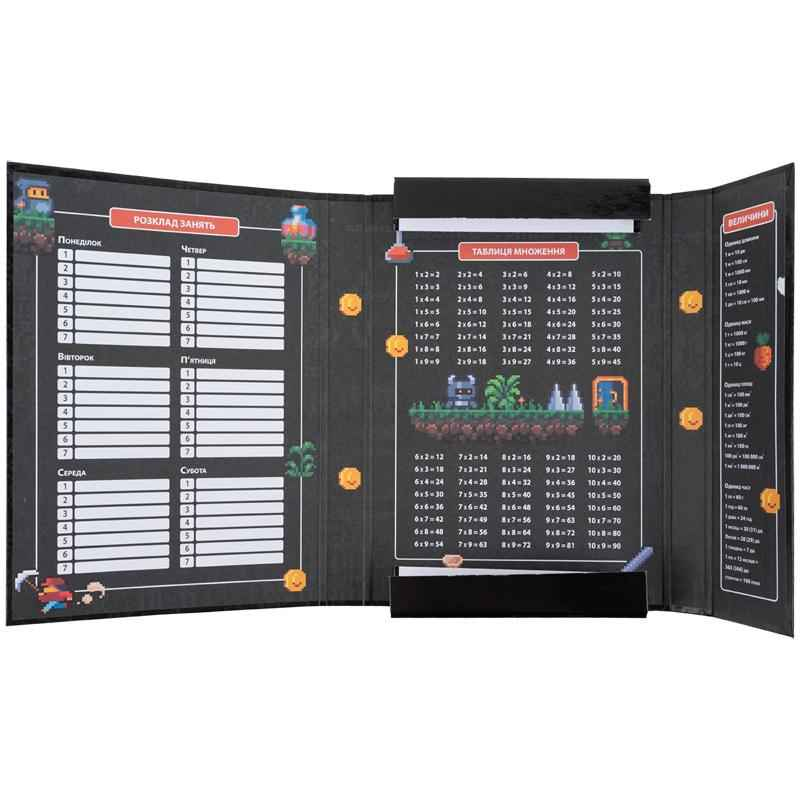 Папка для тетрадей на резинке Kite Pixel Game K25-210-2, картон