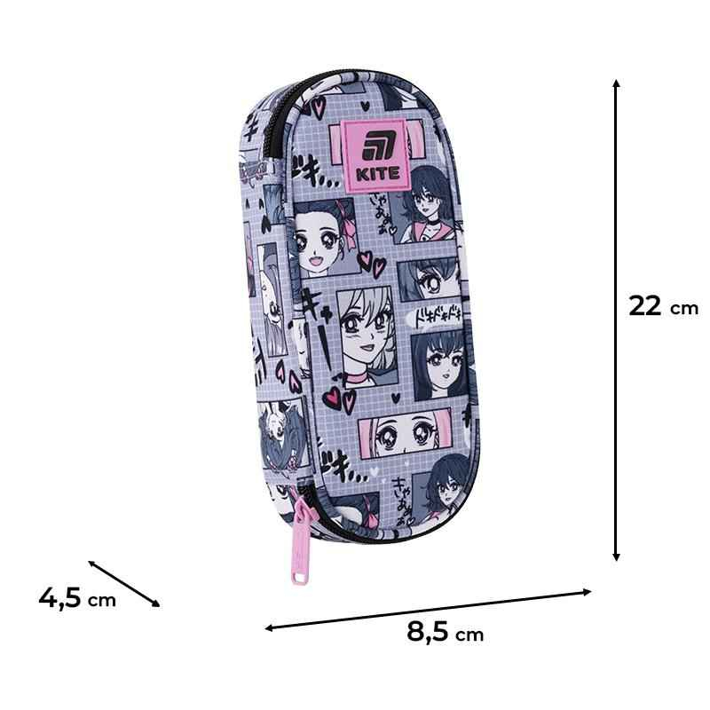 Пенал школьный Kite Anime Girl K25-599-9