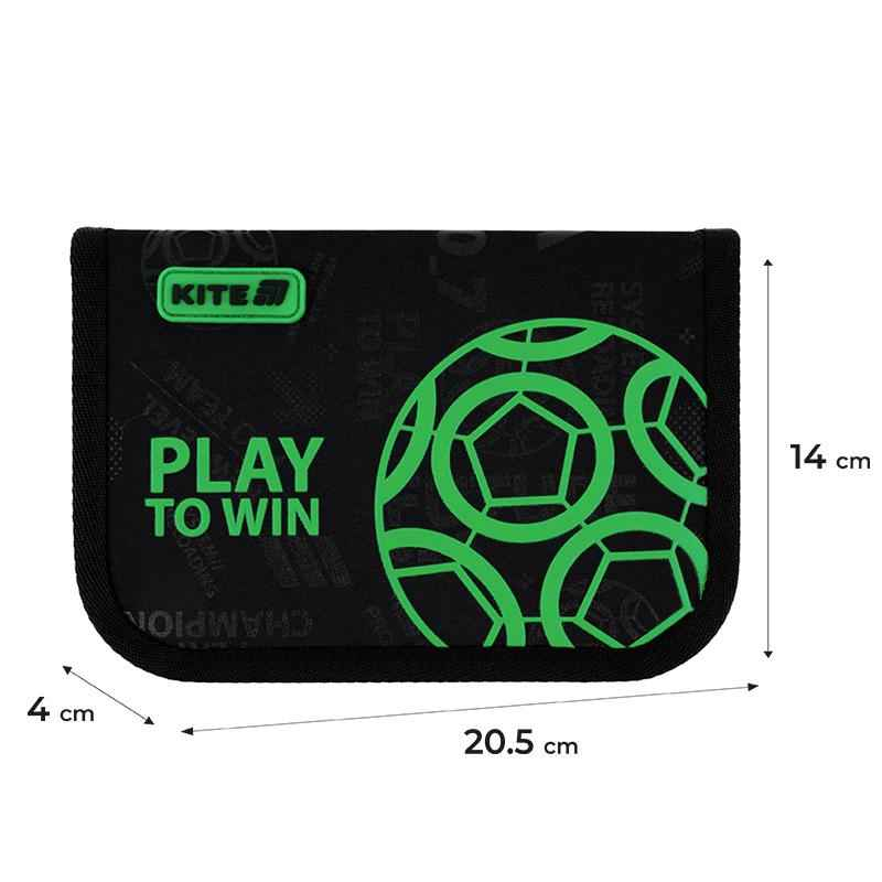 Пенал школьный Kite Play&Win K25-621-2 без наполнения,1 отделение, 1 отворот