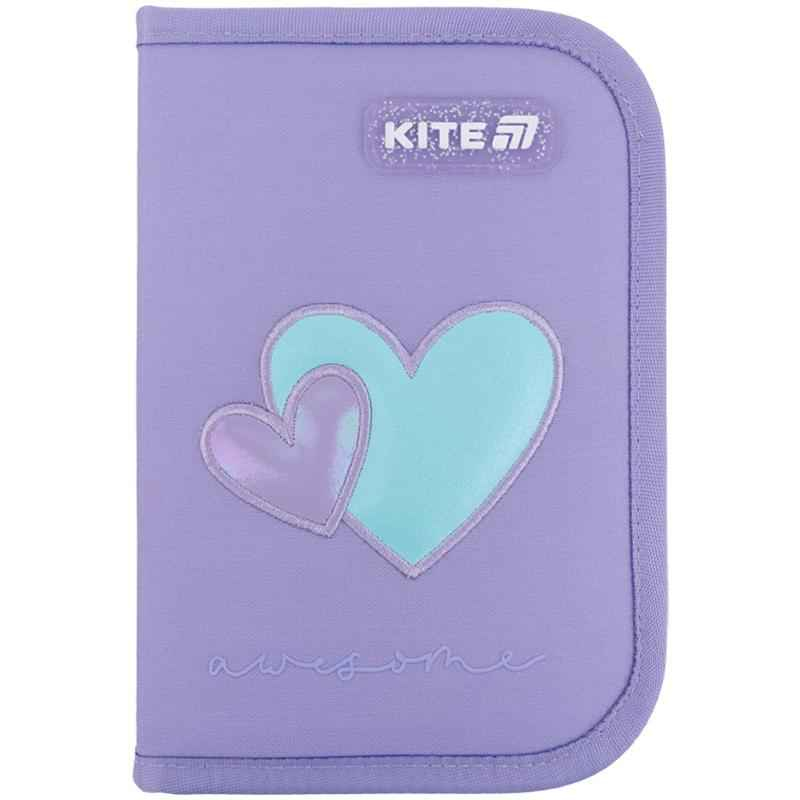 Пенал школьный Kite Awesome K25-622-5 без наполнения,1 отделение, 2 отворота