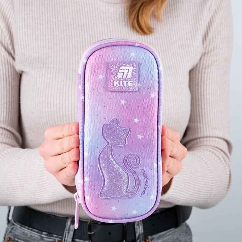 Пенал школьный Kite Catsline K25-662-19