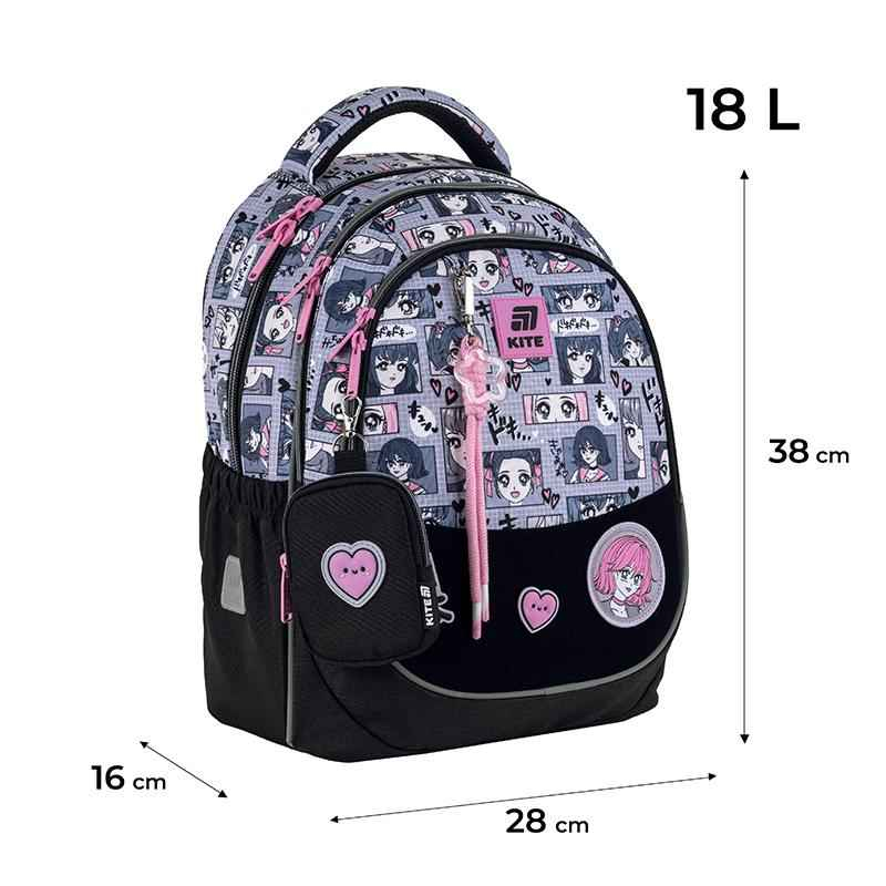 Рюкзак шкільний Kite Education Anime Girl K25-700M-1
