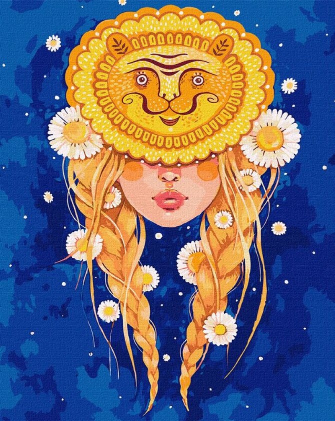 Картина за номерами Ідейка Лев ©lesya_nedzelska_art KHO2599, 40х50 см