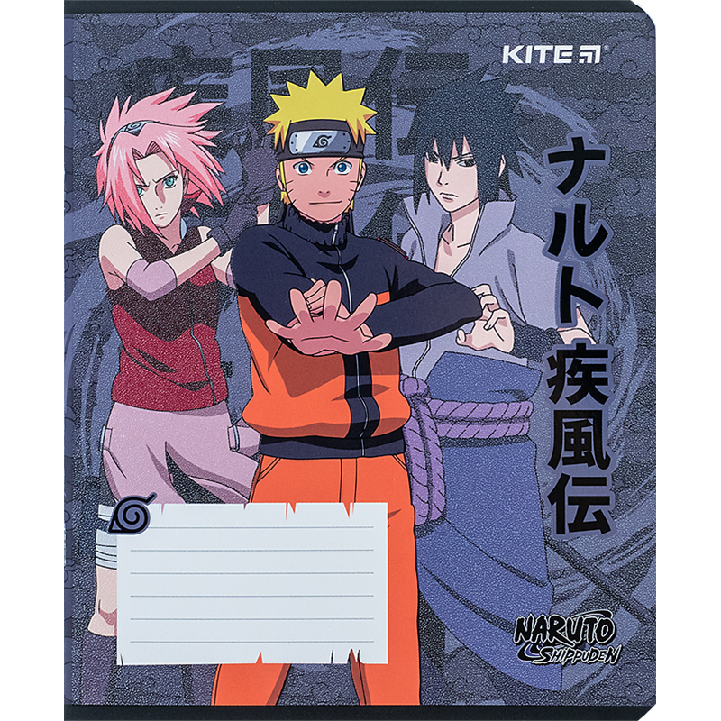 Зошит шкільний Kite Naruto NR24-232, 12 аркушів, клітинка