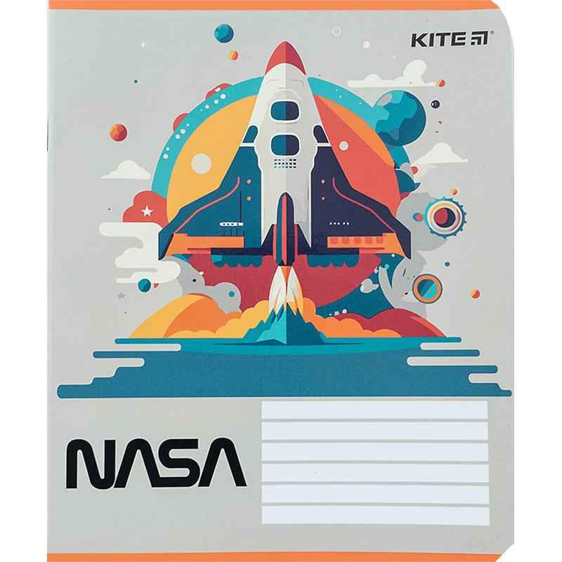 Зошит шкільний Kite NASA NS24-232, 12 аркушів, клітинка