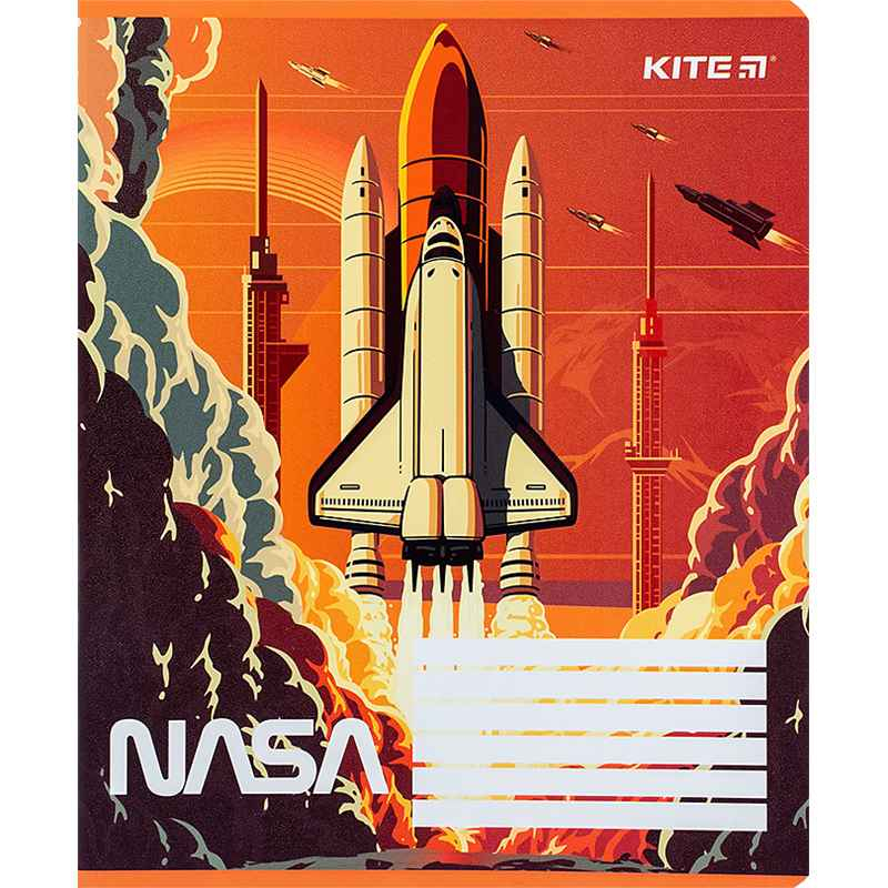 Зошит шкільний Kite NASA NS24-234, 12 аркушів, лінія