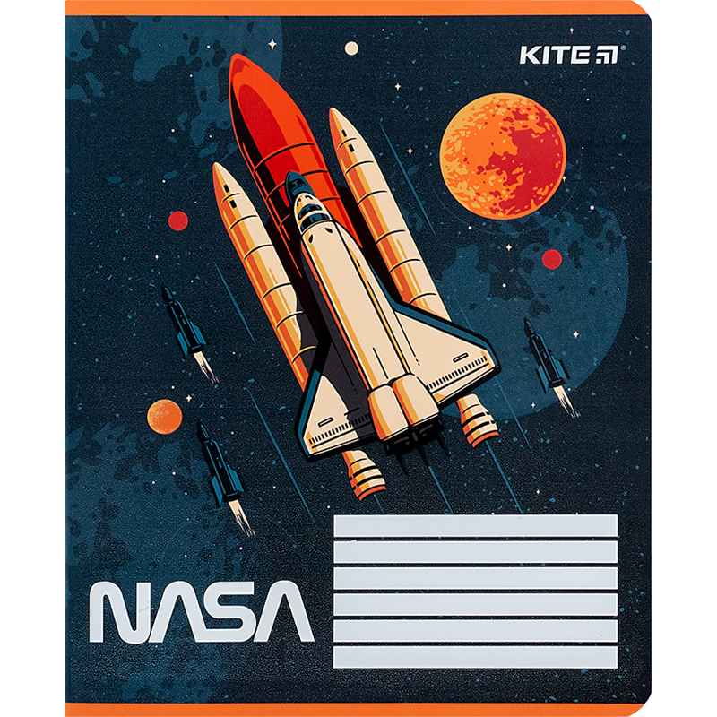 Зошит шкільний Kite NASA NS24-234, 12 аркушів, лінія
