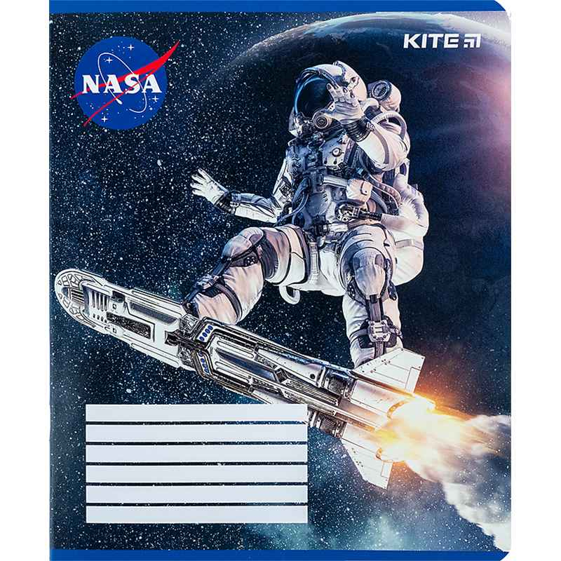 Зошит шкільний Kite NASA NS24-236, 18 аркушів, клітинка