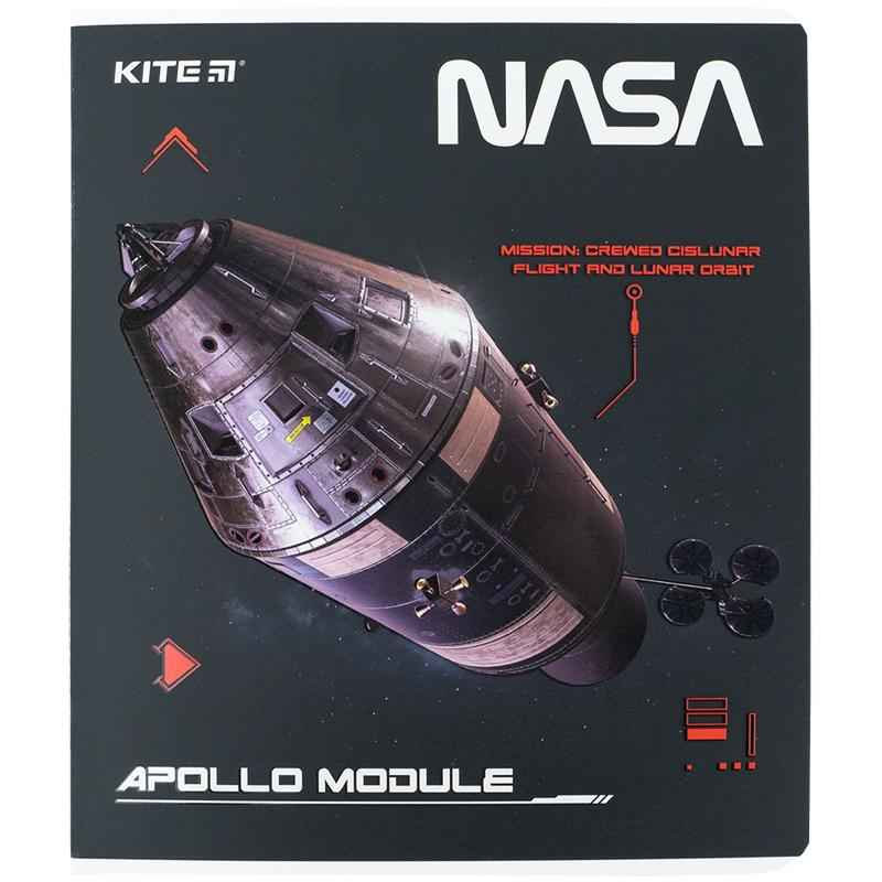 Зошит шкільний Kite NASA NS24-259, 48 аркушів, клітинка
