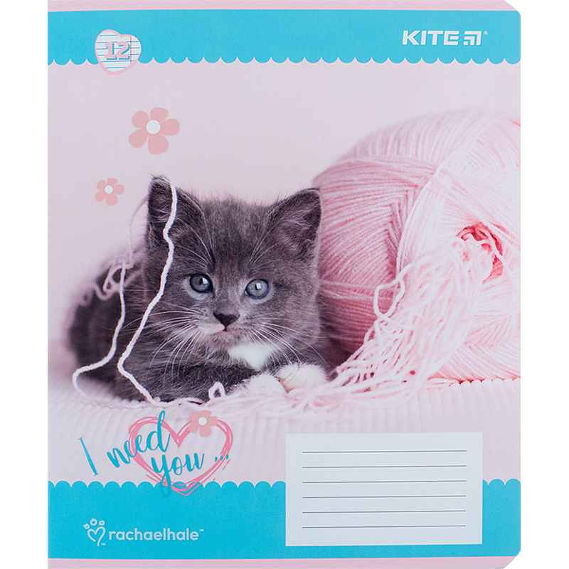 Зошит шкільний Kite Rachael Hale R24-234, 12 аркушів, лінія