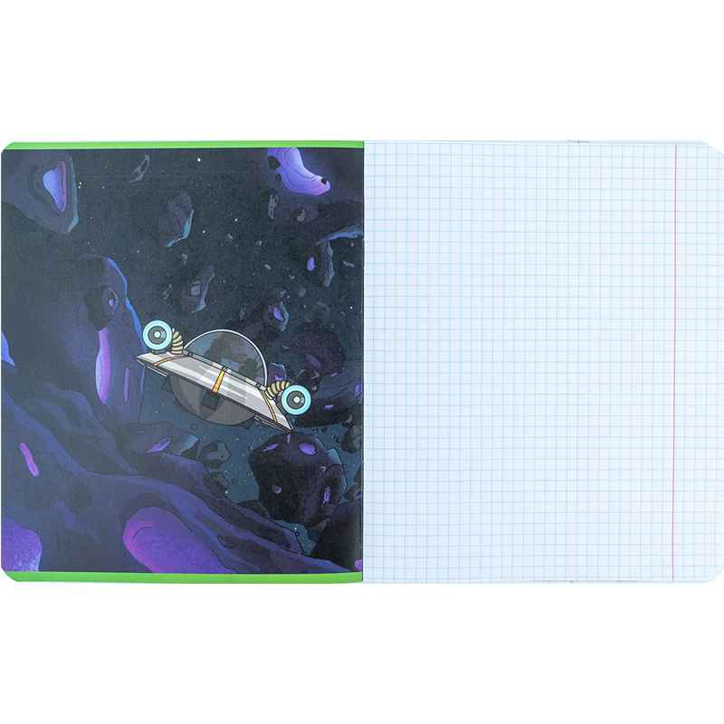 Тетрадь школьная Kite Rick and Morty RM24-236, 18 листов, клетка