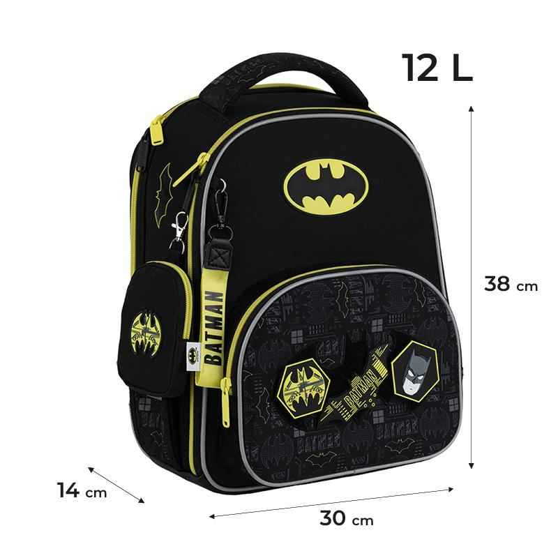 Шкільний набір Kite DC Batman SET_DC25-556M (рюкзак, пенал, сумка)