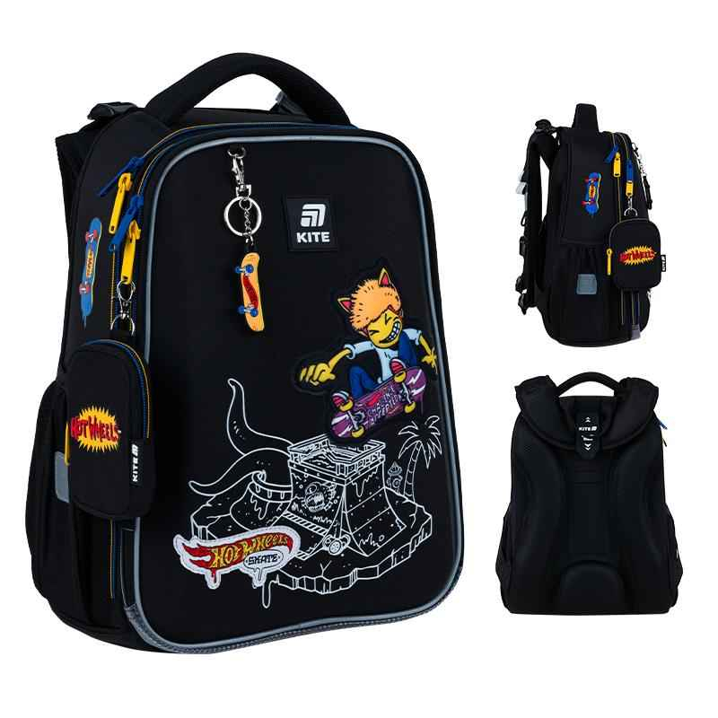 Шкільний набір Kite Hot Wheels Skate SET_HW25-531M (рюкзак, пенал, сумка)